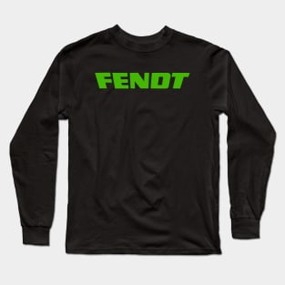 Fendt Tractor Logo Text green Long Sleeve T-Shirt